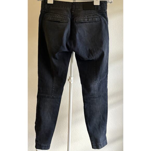 R13 Moto Skinny Jeans Women's Size 28 Black Denim Distressed Vintage Style Italy - Picture 8 of 16